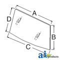 A & I Products Glass, Windshield, Front 66" x46.5" x4.5" A-3233045R2
